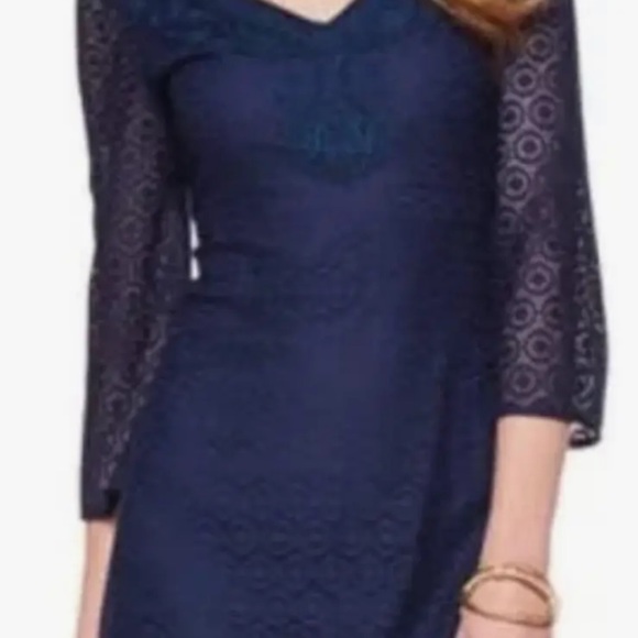 NWT LILLY PULITZER ALDEN TUNIC DRESS TRUE NAVY - Picture 2 of 8